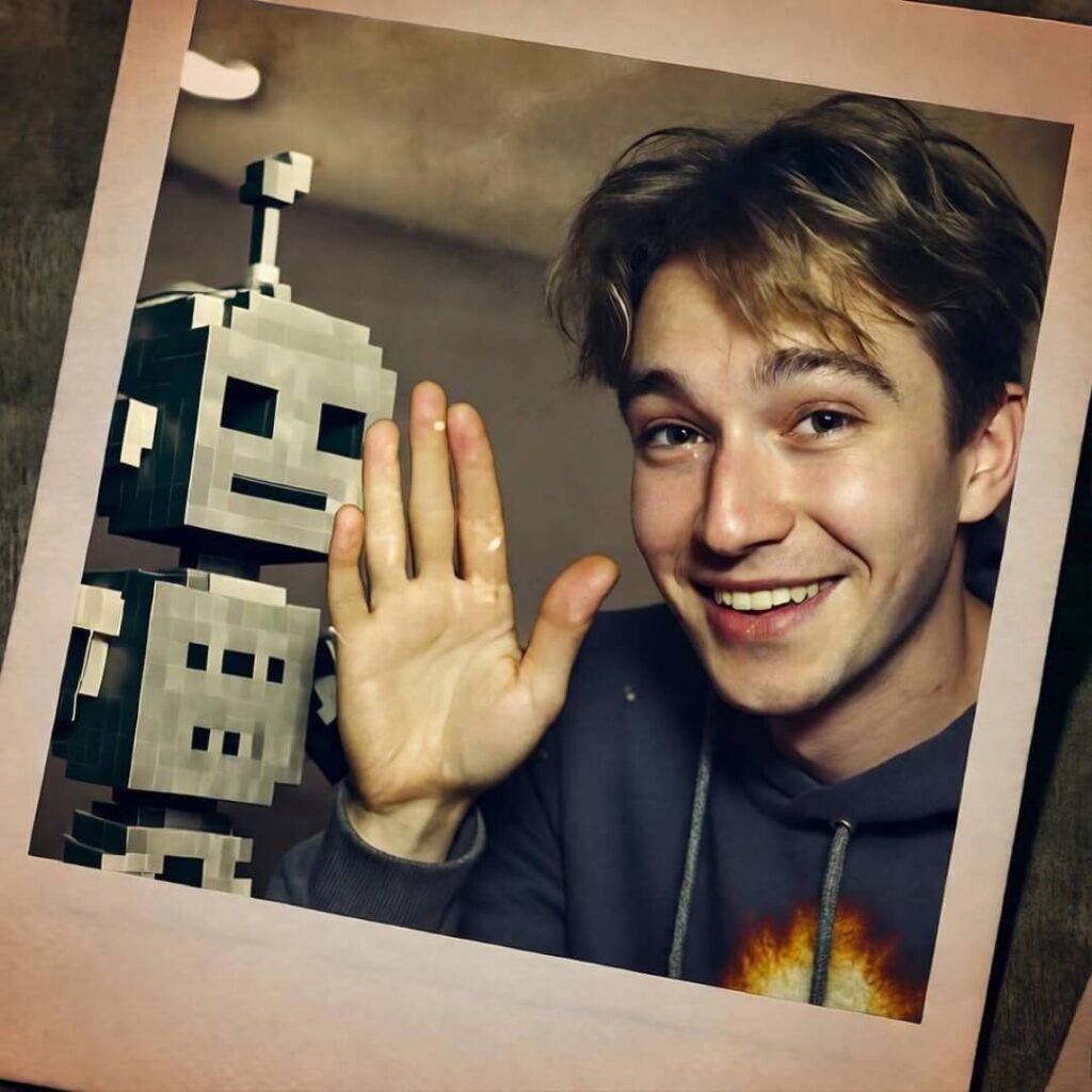 Real-life AI bro handshake, bittersweet realness.