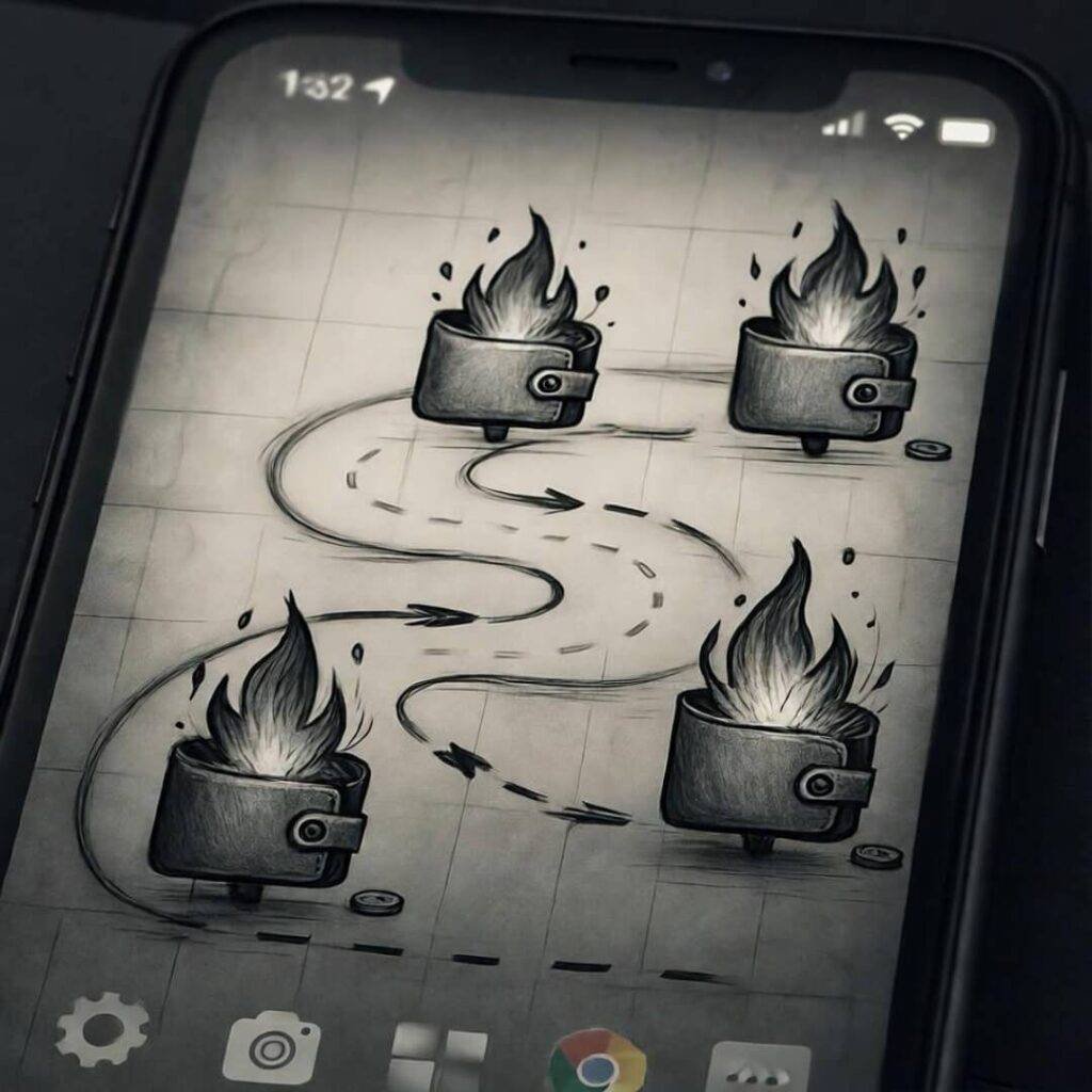 Foggy roadmap with exploding wallets.