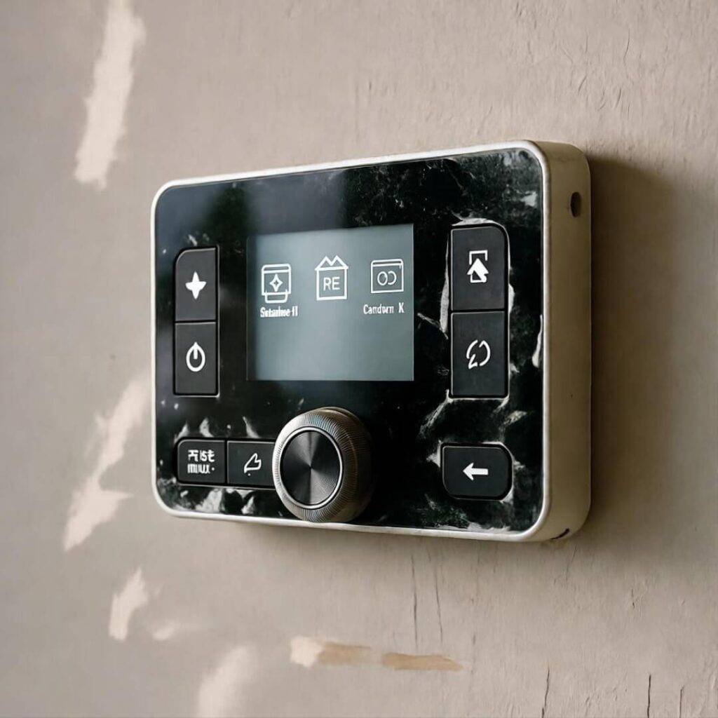 Smudged thermostat still slaying my bills.