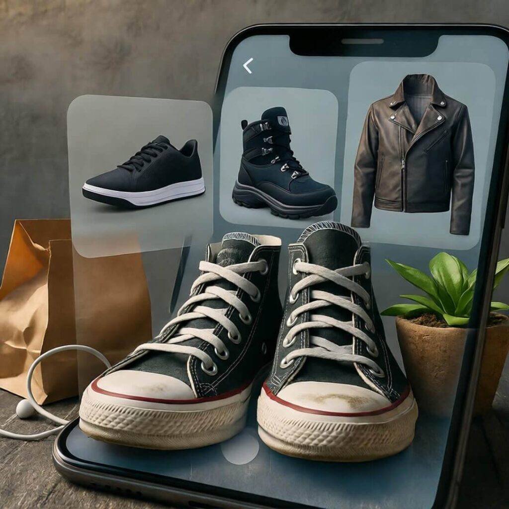 Worm's-eye AR magic turning sneakers into virtual try-ons—my failed closet experiment.