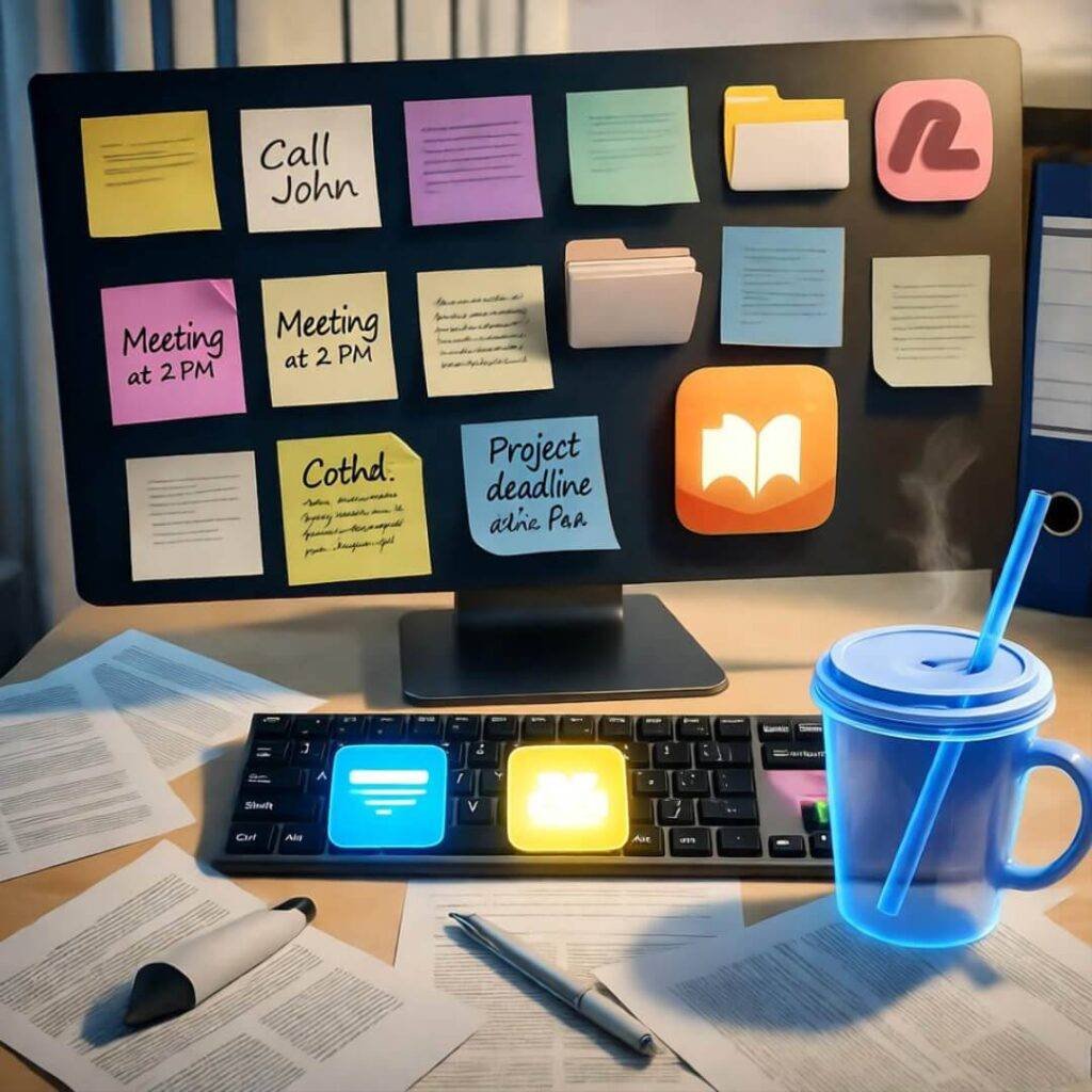 Sticky notes morph into apps.