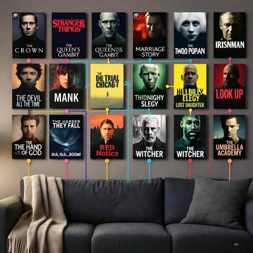 Netflix AI links movie posters.