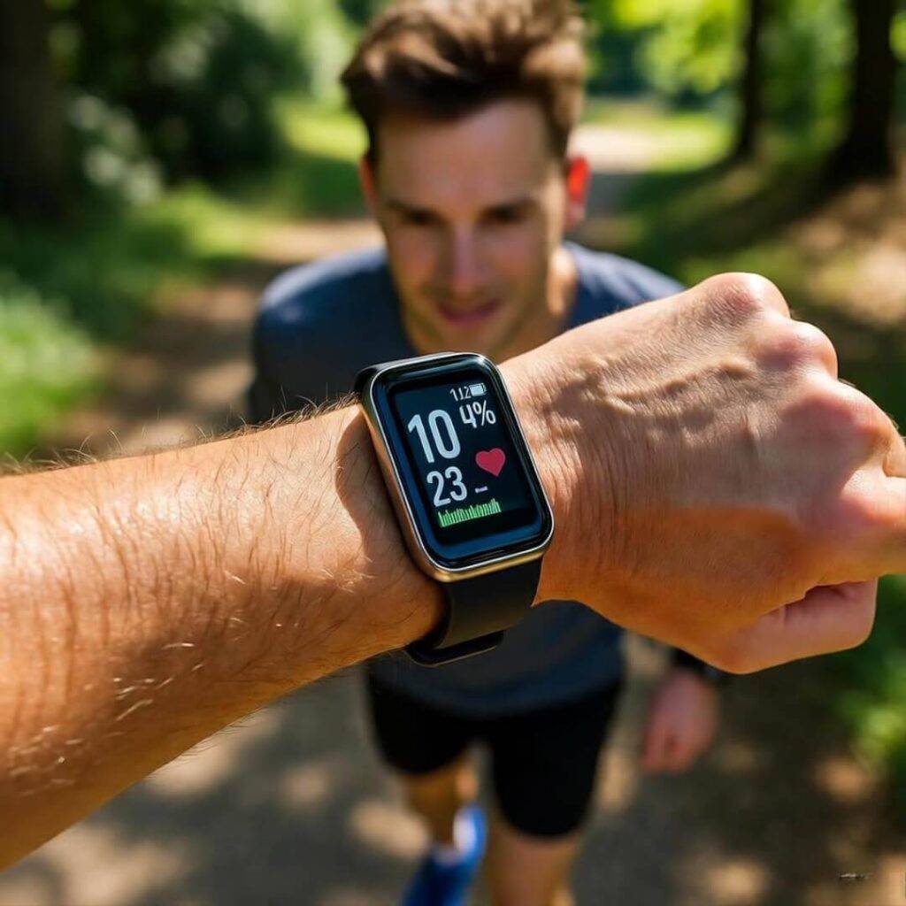 Tracker catches my near face-plant.