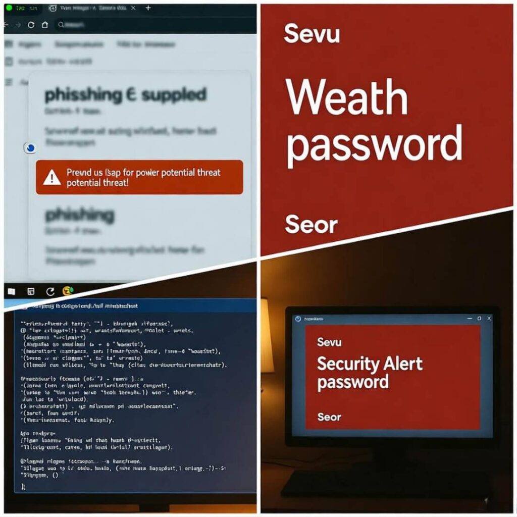 Blurry screenshot freakout collage